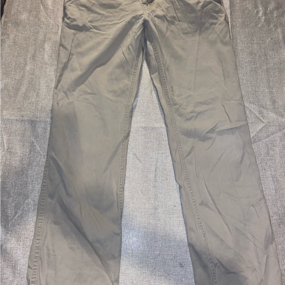 American Eagle Outfitters Gray and White Pants